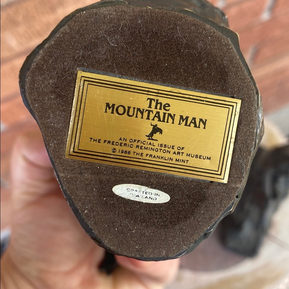 🐎FRANKLIN MINT Remington “The Mountain Man” &”THE COWBOY”Bronze Sculpture 🐎1988 - Picture 11 of 15
